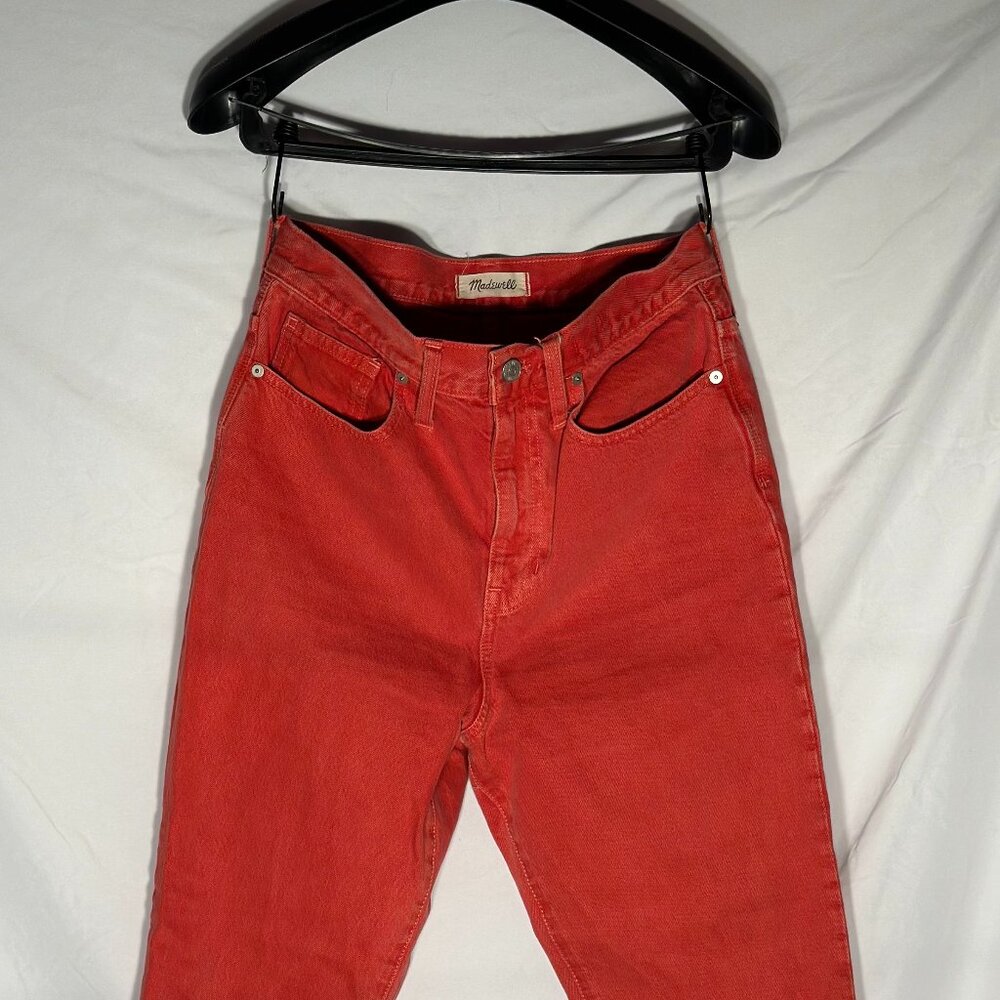 MADEWELL High Waist Red Jeans